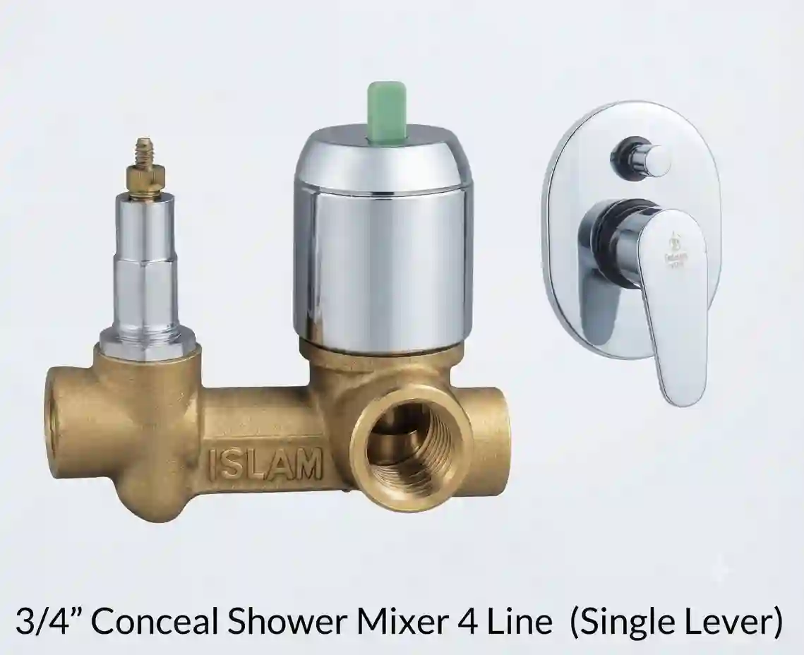 3/4'' Conceal Shower Mixer 4 Line (Single Lever) M:060