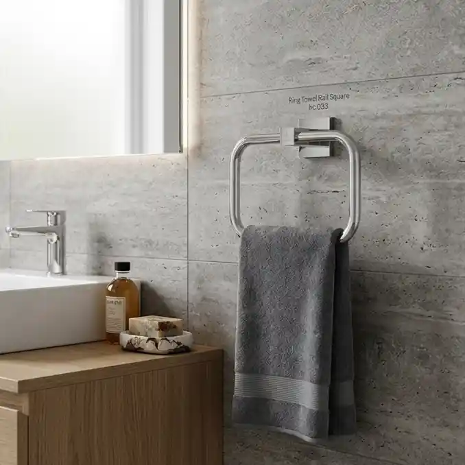 Ring Towel Rail Square M033