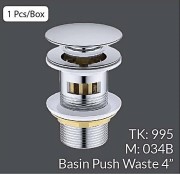Basin Push Waste 4" M034B