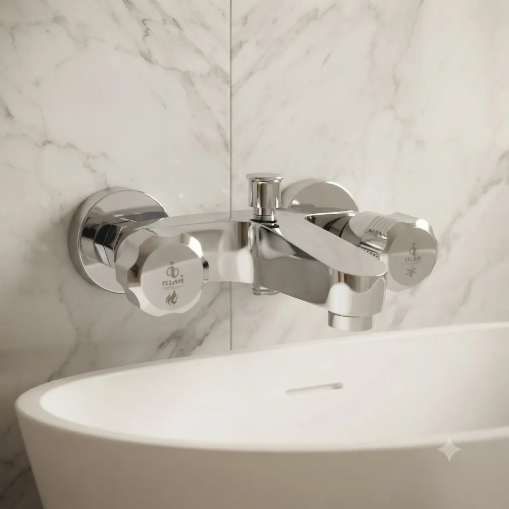 Bath Tub Mixer Push Button M127CSM Islam Metal