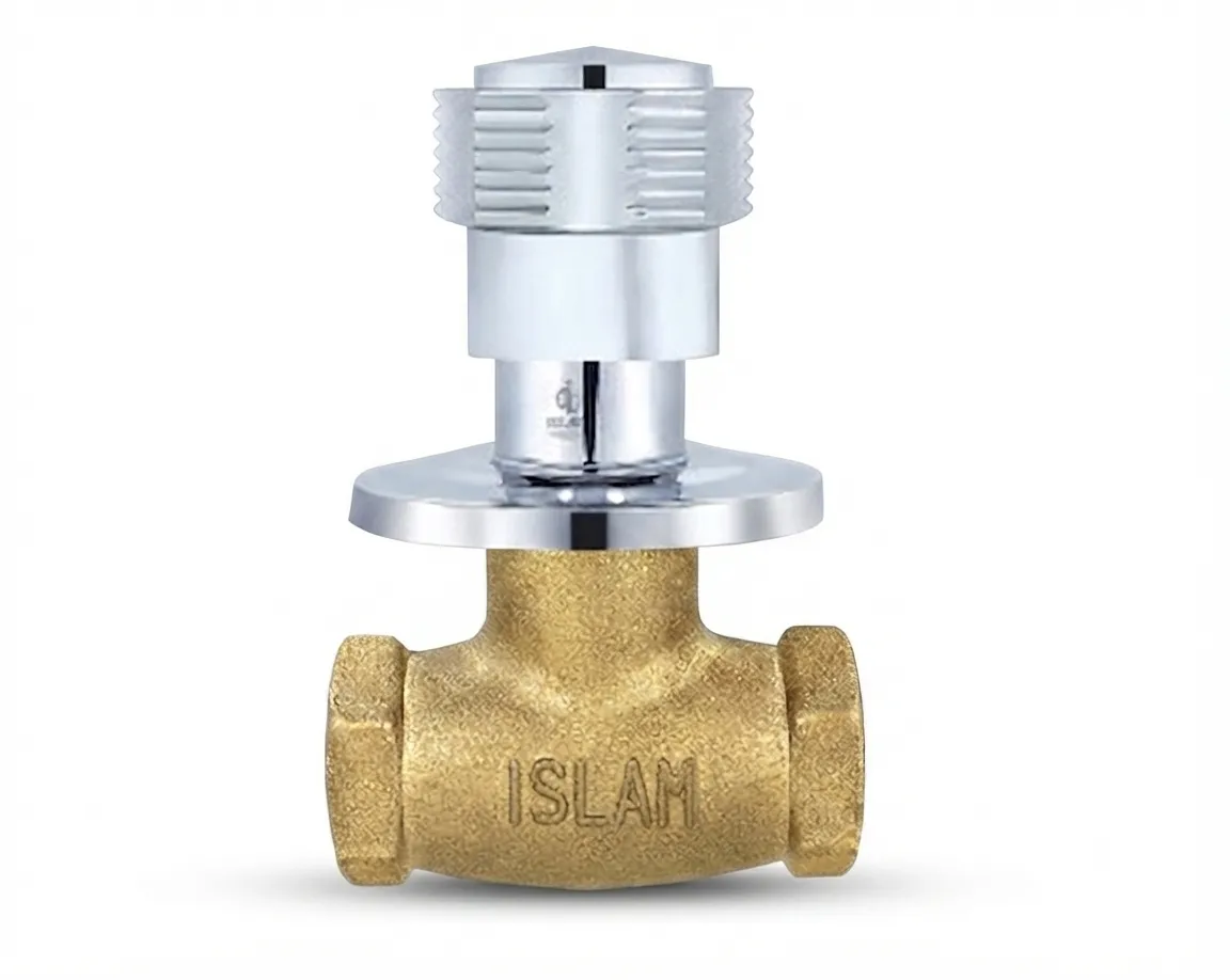 3/4" Conceal Stop Cock Round Body M085CSM Islam Metal