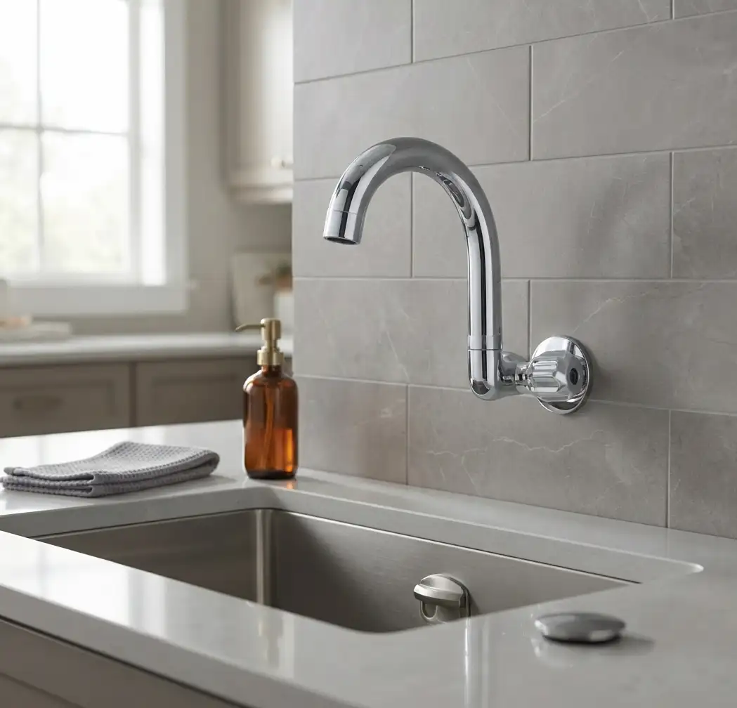 Moving Sink Cock Round M013A2 Islam Metal