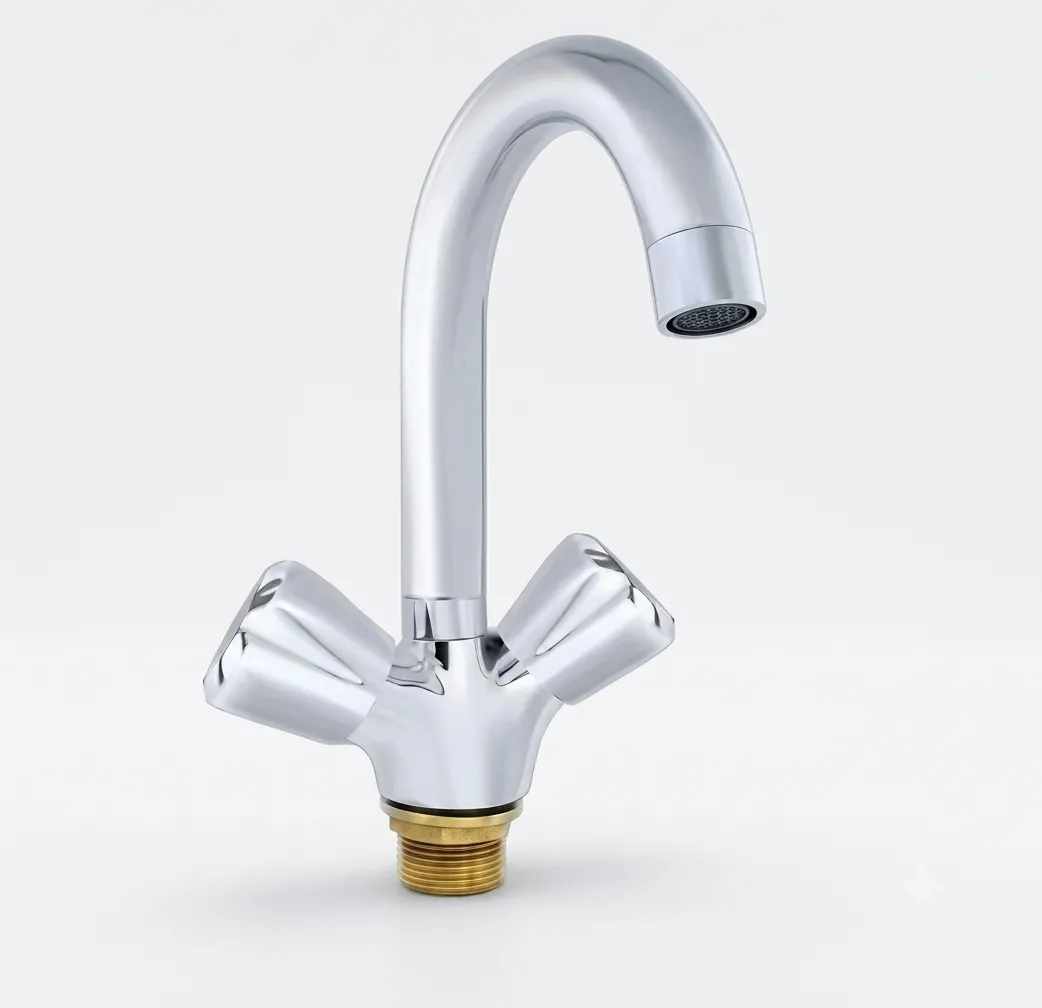 Moving Basin Mixer Round Pipe (M007B1)