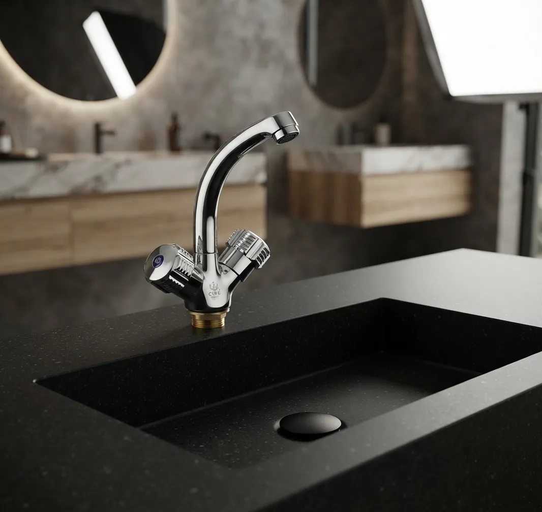 Moving Basin Mixer Gold (M006C) Islam Metal