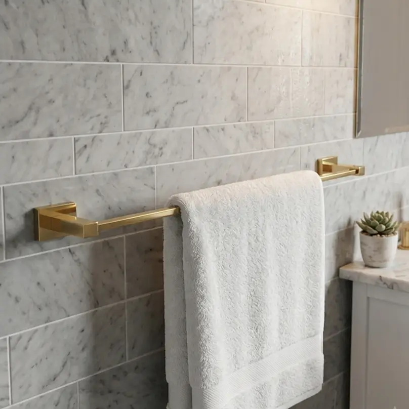 Conceal Towel Rail 24 Inch Golden Astra - BTB7160