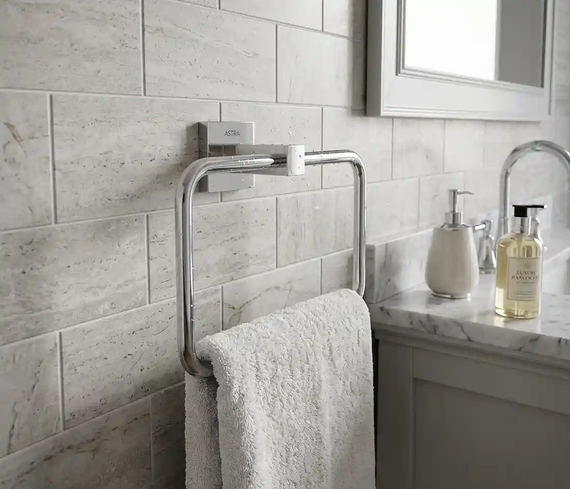 Hand Towel Holder Rectangle SS Astra - TH7165