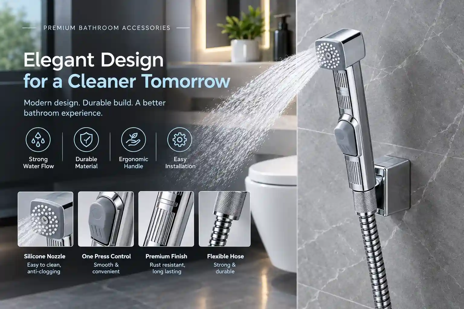 Push Shower (Chrome) - SM7270-C